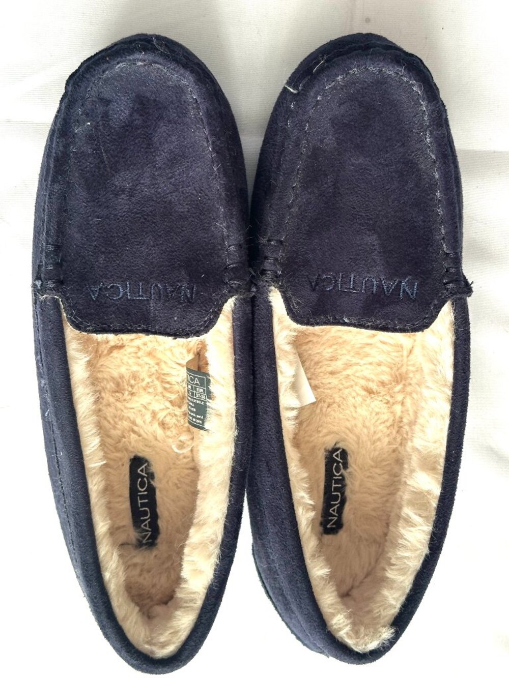 Náutica | Navy Blue | moccasin slippers | Size 7 | New